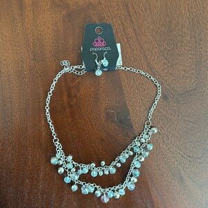 Statement necklace with matching earrings